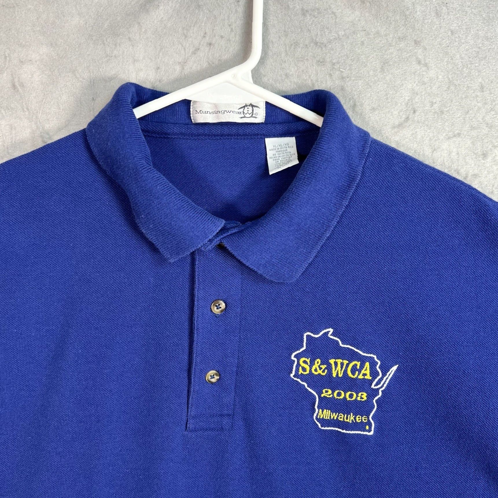 Vintage Vintage Y2K Smith & Wesson Collectors Association Polo Shirt Adult XL Blue Mens Size US XL / EU 56 / 4 - 2 Thumbnail