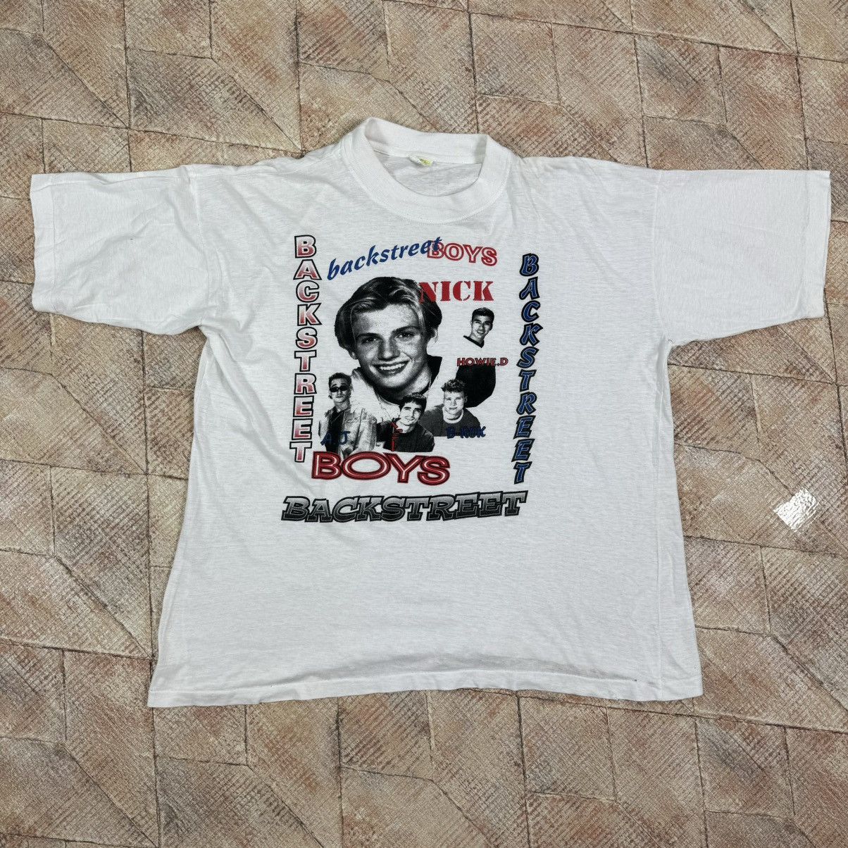 Band Tees × Vintage Vintage 90s Backstreet Boys Single Stitch Full Print Boxy Size US L / EU 52-54 / 3 - 10 Thumbnail