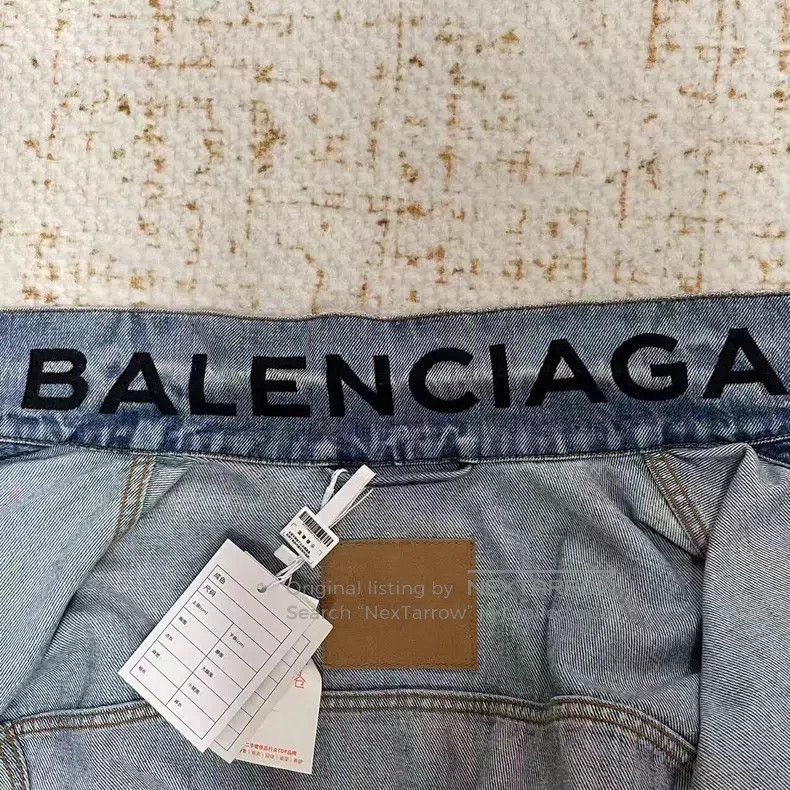 Balenciaga Balenciaga Collar Letter Denim Jacket Size XS / US 0-2 / IT 36-38 - 5 Thumbnail