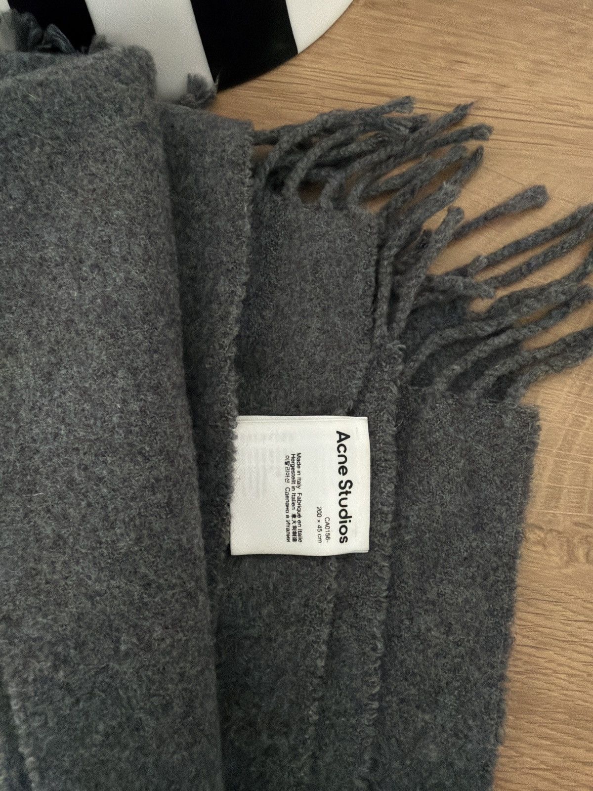 Acne Studios Cashmere Scarf Grey Acne Studios Size ONE SIZE - 4 Thumbnail