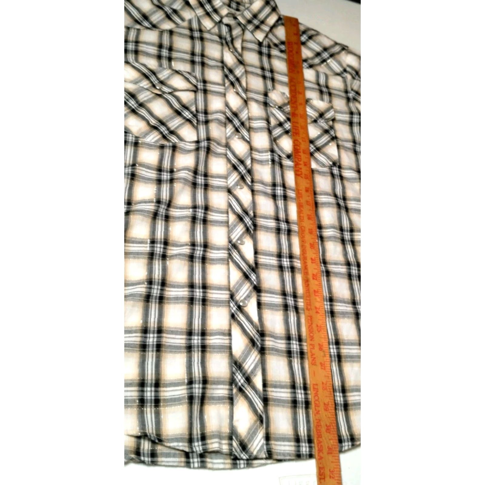 Roper Roper Western Shirt Men L Multicolor Plaid Snap Cowboy Rust Belted Metallic Accents Long Sleeve Button-Up Casual Workwear Filigreed? Size US L / EU 52-54 / 3 - 7 Thumbnail