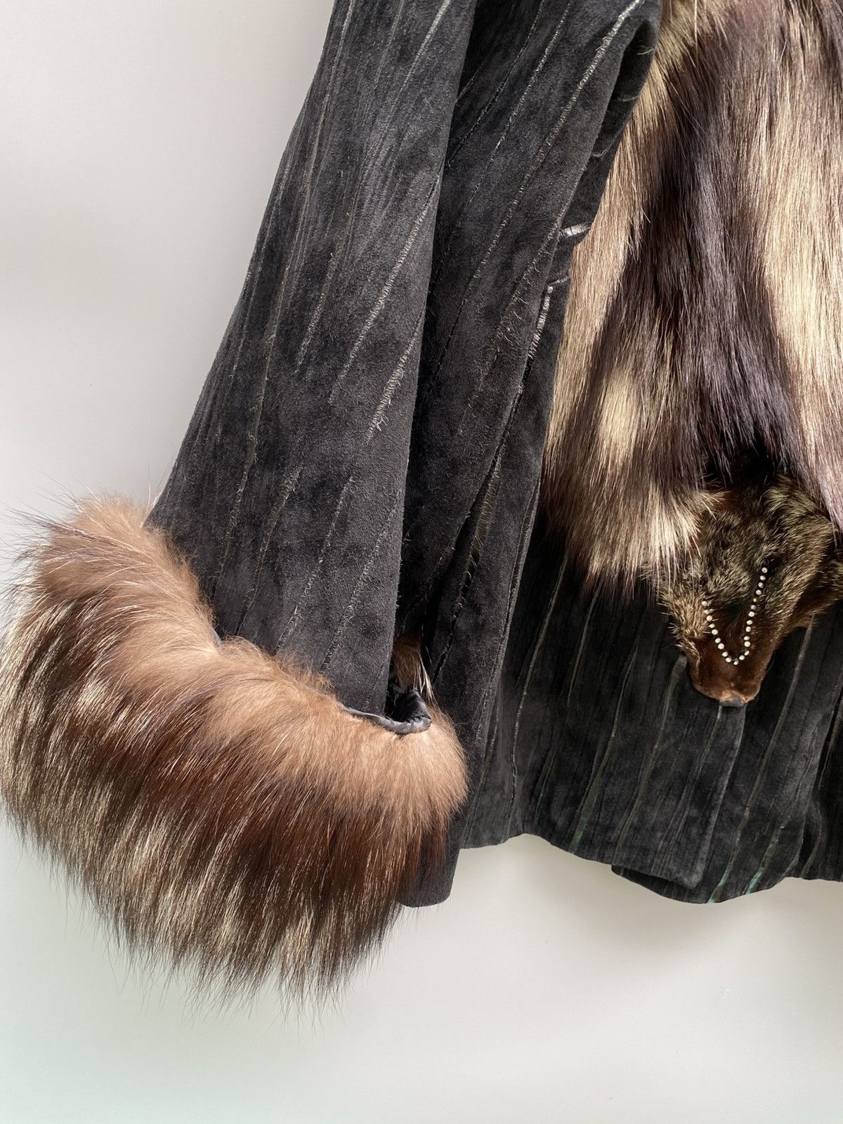 Sagafurs 90s SagaFurs- Fox Fur Leather Jacket Size US M / EU 48-50 / 2 - 11 Thumbnail