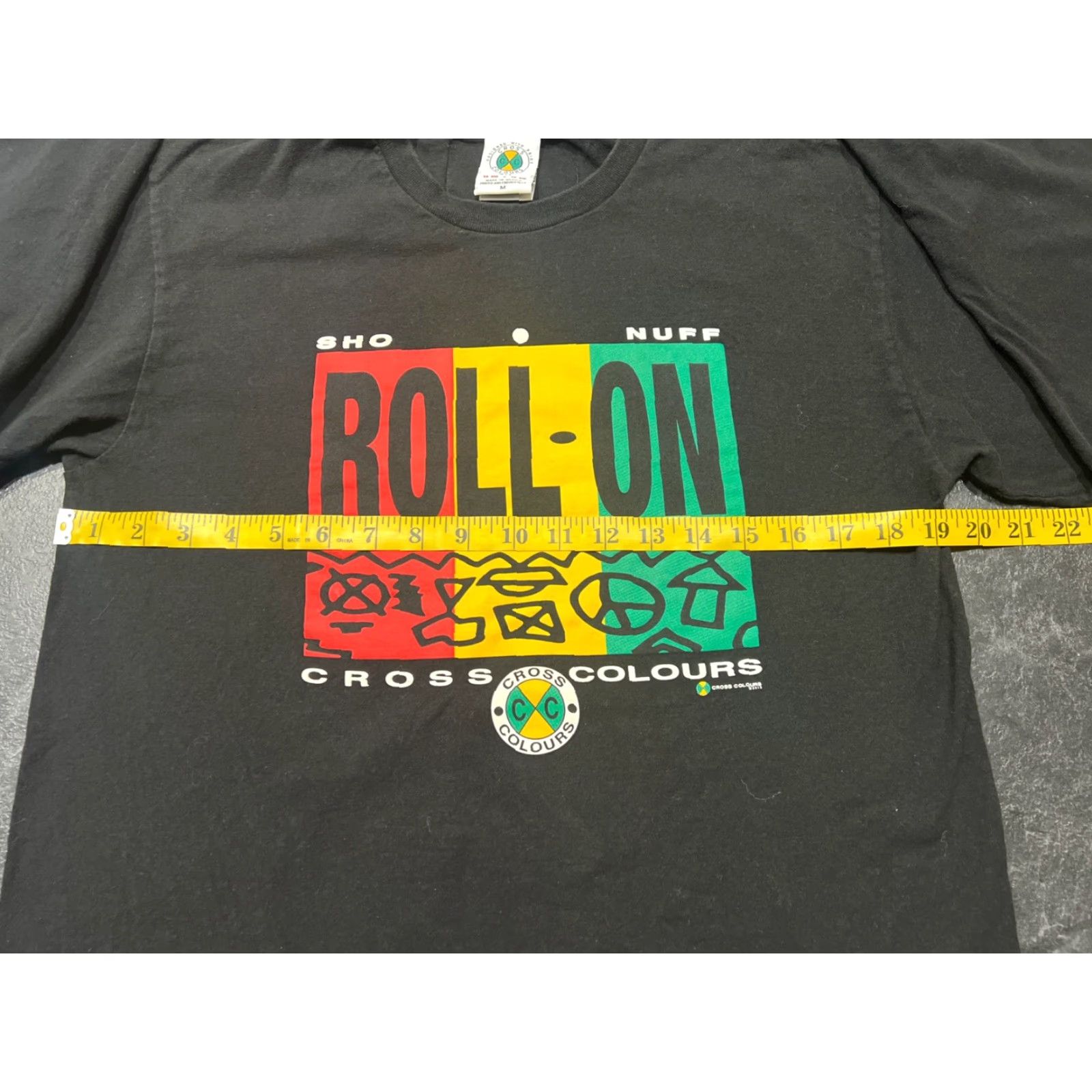 Vintage VINTAGE Cross Colours T-Shirt Hip Hop Rap 90s Black Long Sleeve Adult Medium Mens Size US M / EU 48-50 / 2 - 6 Thumbnail