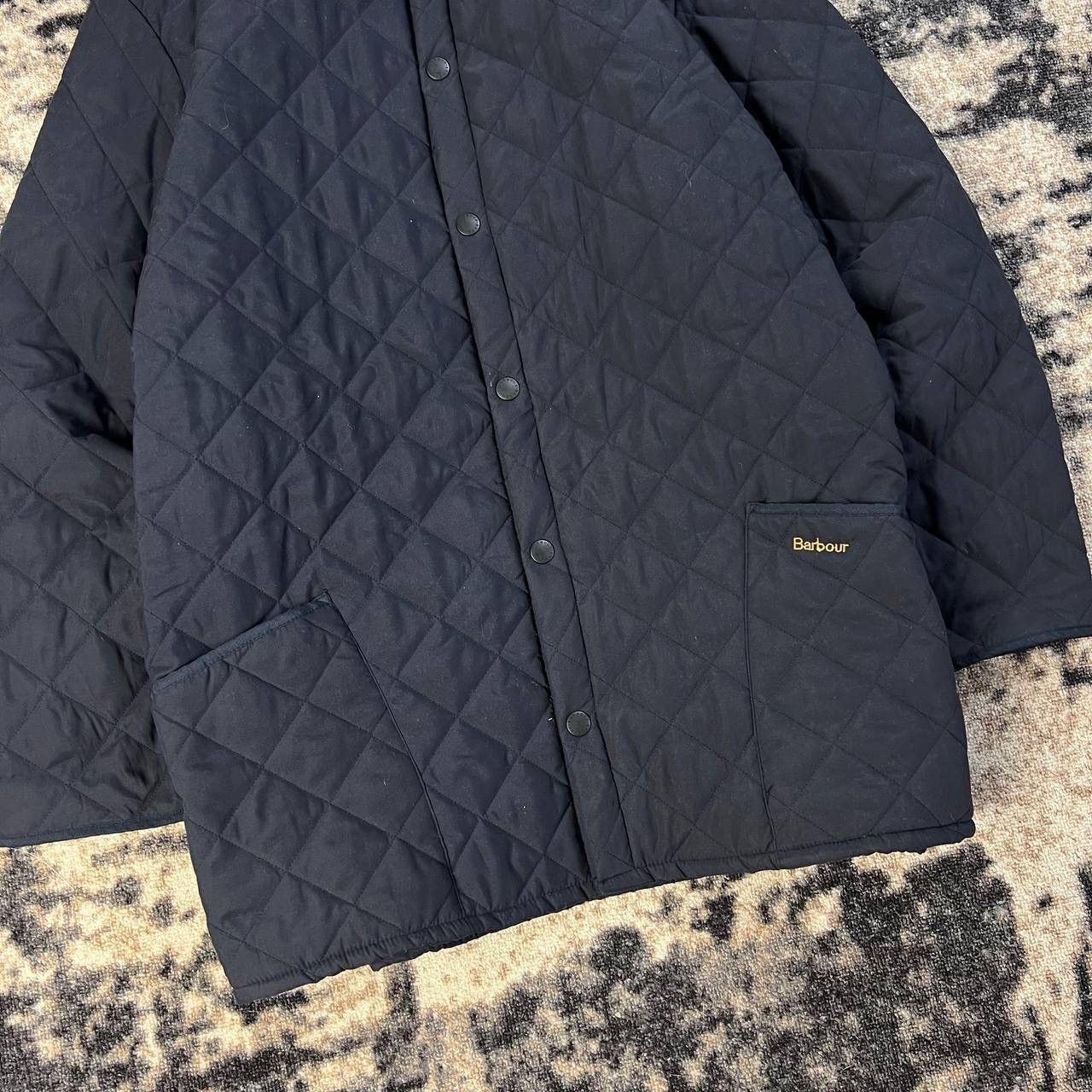 Barbour Barbour Vintage Y2K Mini Logo Quilted Button Up Jacket Size US XL / EU 56 / 4 - 3 Thumbnail