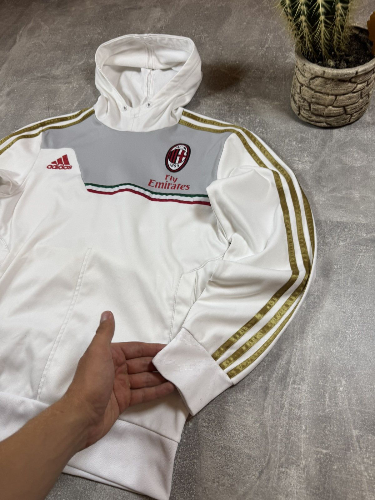 Adidas Vintage Adidas Milan Hoodie Sweatshirt Size US L / EU 52-54 / 3 - 6 Thumbnail
