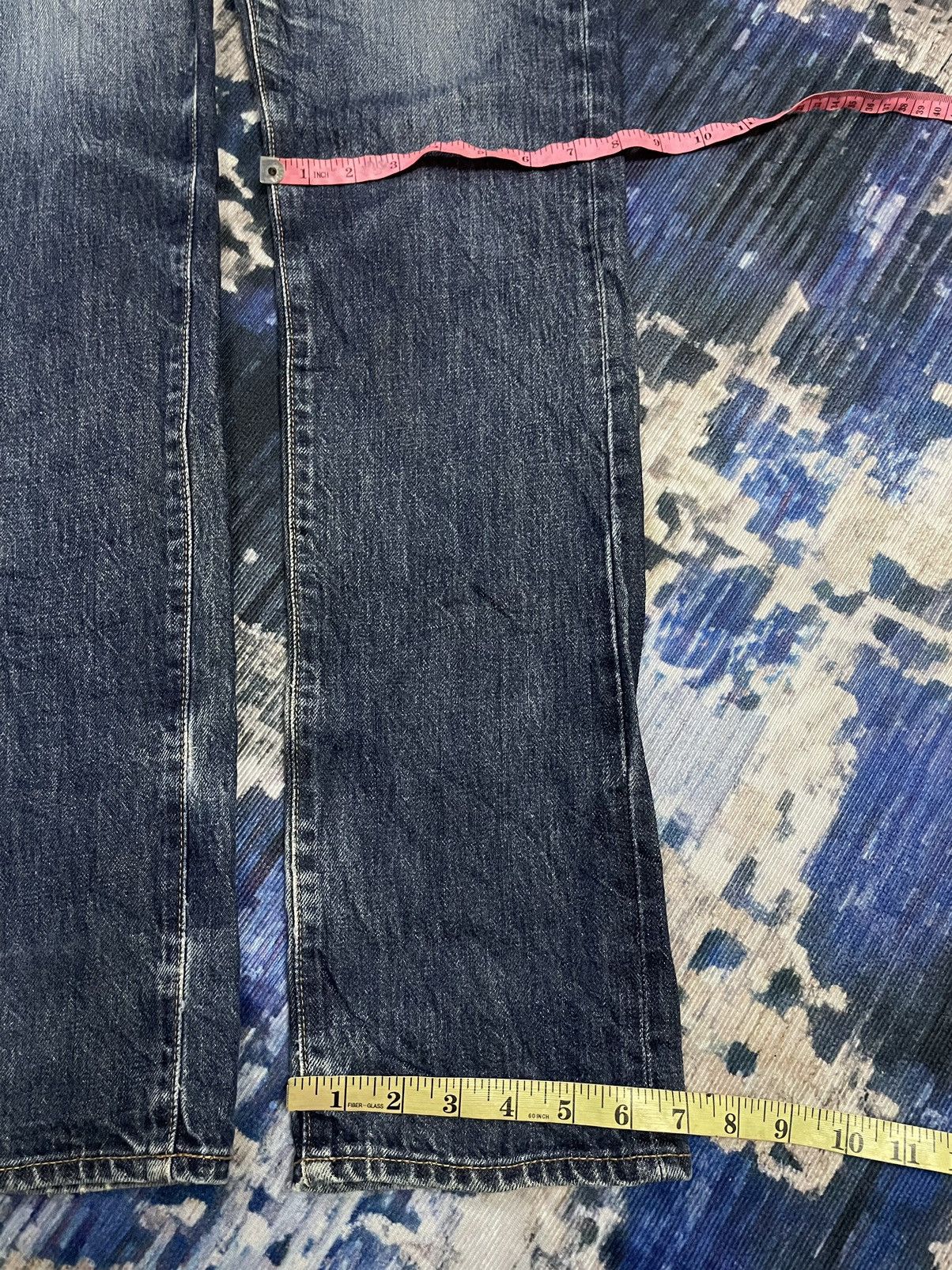Uniqlo Y2k Japanese UNIQLO selvedge Denim Skinny Fit Straight Jeans Size US 33 - 18 Thumbnail