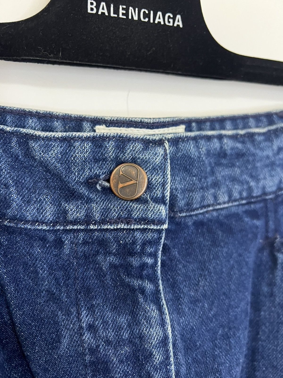 Valentino Valentino midi skirt L denim Size 33" - 2 Thumbnail