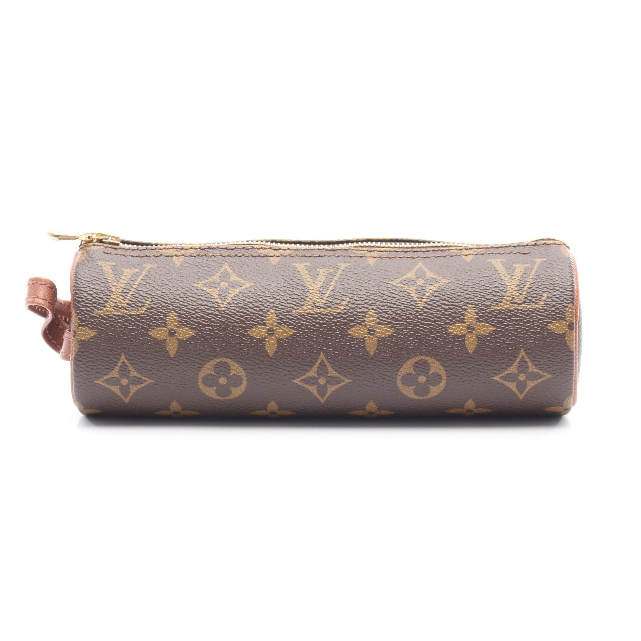 Louis Vuitton Louis Vuitton Truth Rondo Monogram Pencil Case Pouch Leather Brown Size ONE SIZE - 1 Thumbnail