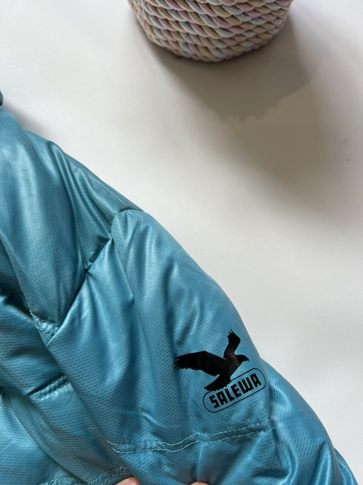 SALEWA Salewa Blue Puffer Down Jacket Womens Outdoor Size L / US 10 / IT 46 - 5 Thumbnail