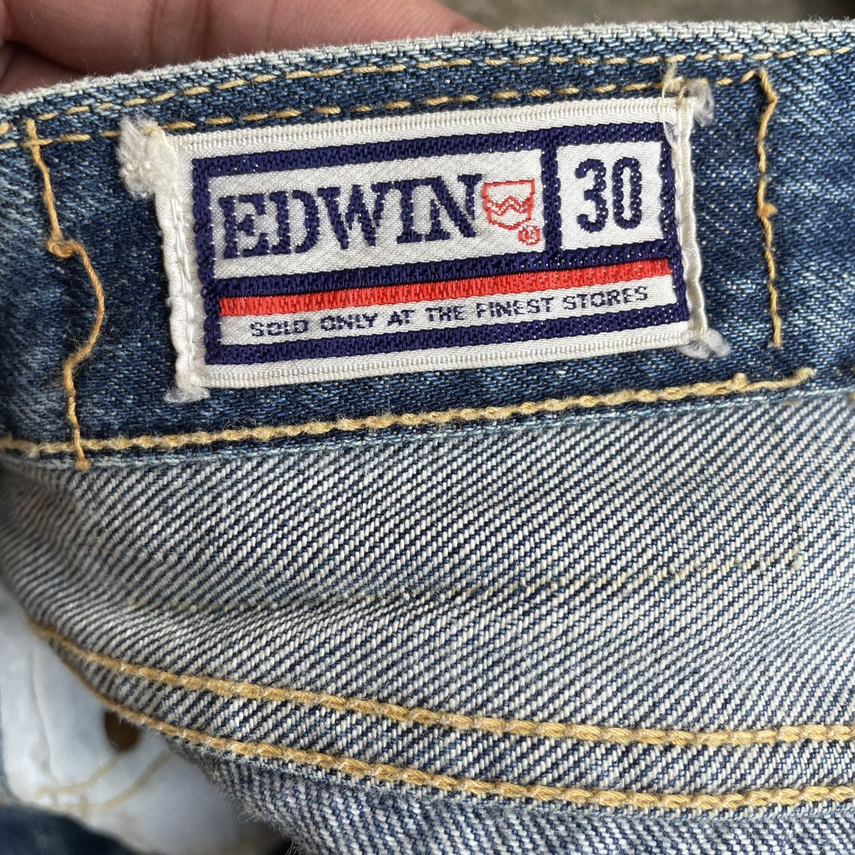 Edwin Vintage 90s Edwin Stoned Washed Distress Denim Jeans Size US 29 - 13 Thumbnail