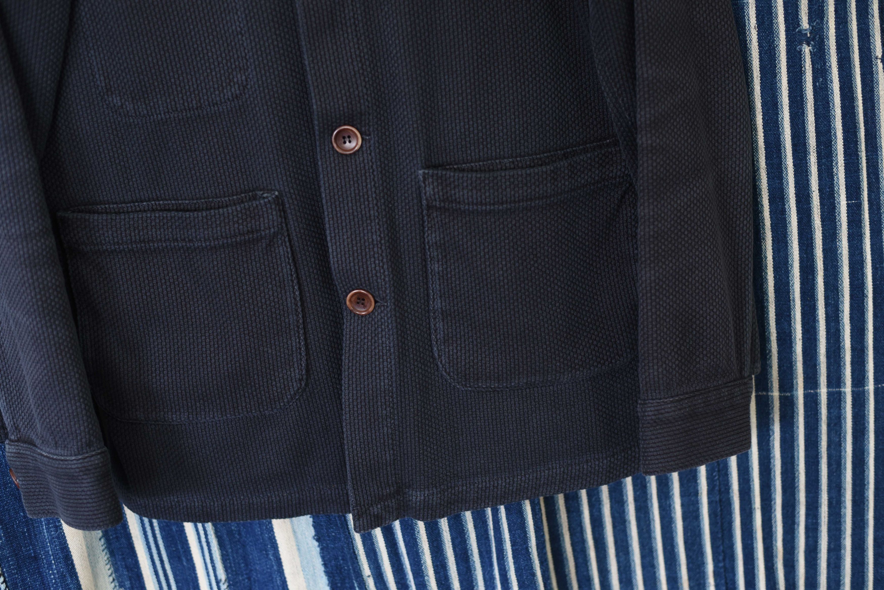 Epaulet Epaulet NYC LA Doyle Chore Coat Jacket - Black Sashiko 38 M Size US M / EU 48-50 / 2 - 4 Thumbnail