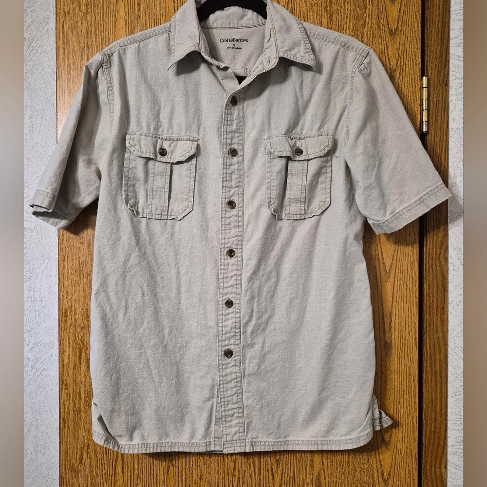 Croft & Barrow Croft & Barrow Light Gray Button-Up Shirt Small Size US S / EU 44-46 / 1 - 1 Thumbnail