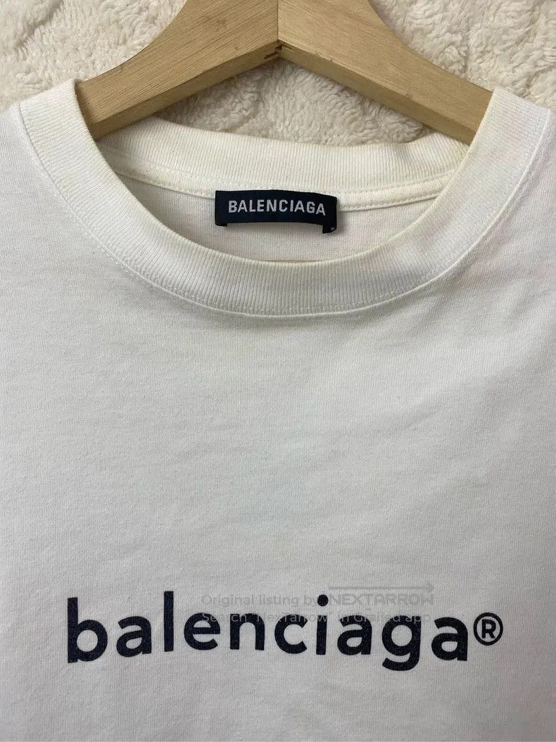 Balenciaga Balenciaga Logo Print Short Sleeve Tee. Size US XXS / EU 40 - 3 Thumbnail
