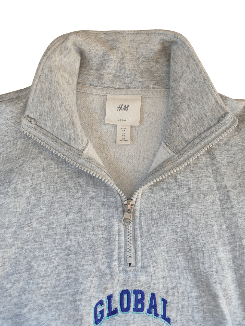 H&M H&M Logg Half Zip Hoodie - Gray Size US M / EU 48-50 / 2 - 4 Thumbnail