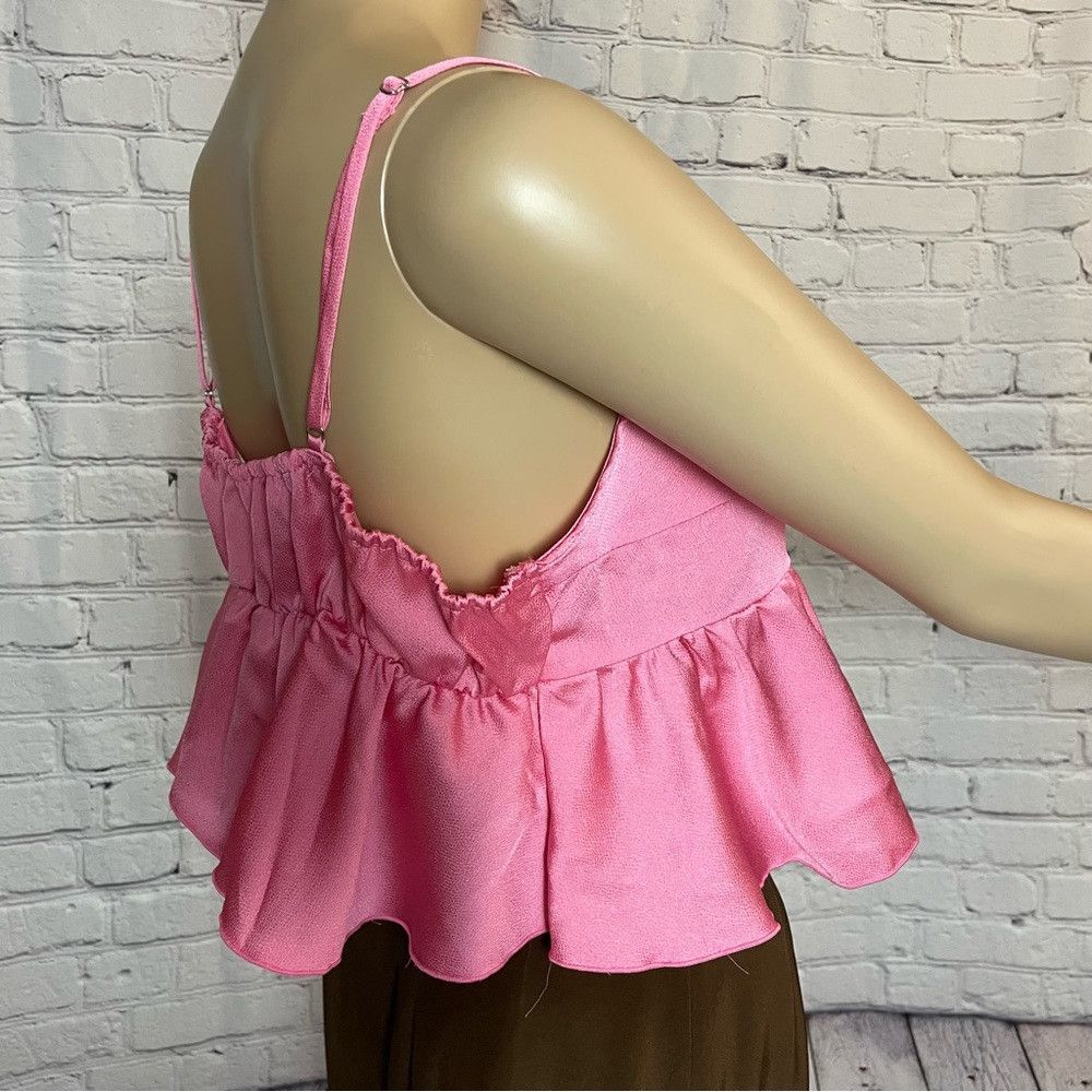 Free People New Free People Post-Holiday Cami Pink Top Size L Size L / US 10 / IT 46 - 3 Thumbnail