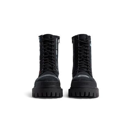 Balenciaga o1bcso1str0326 Combat Strike Boots in Multicolor Size US 8 / EU 41 - 3 Thumbnail