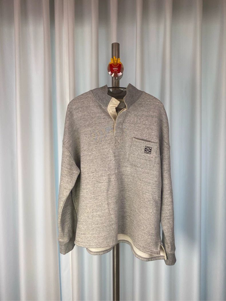 Loewe LOEWE Gray small Logo hoodie Size L / US 10 / IT 46 - 1 Thumbnail