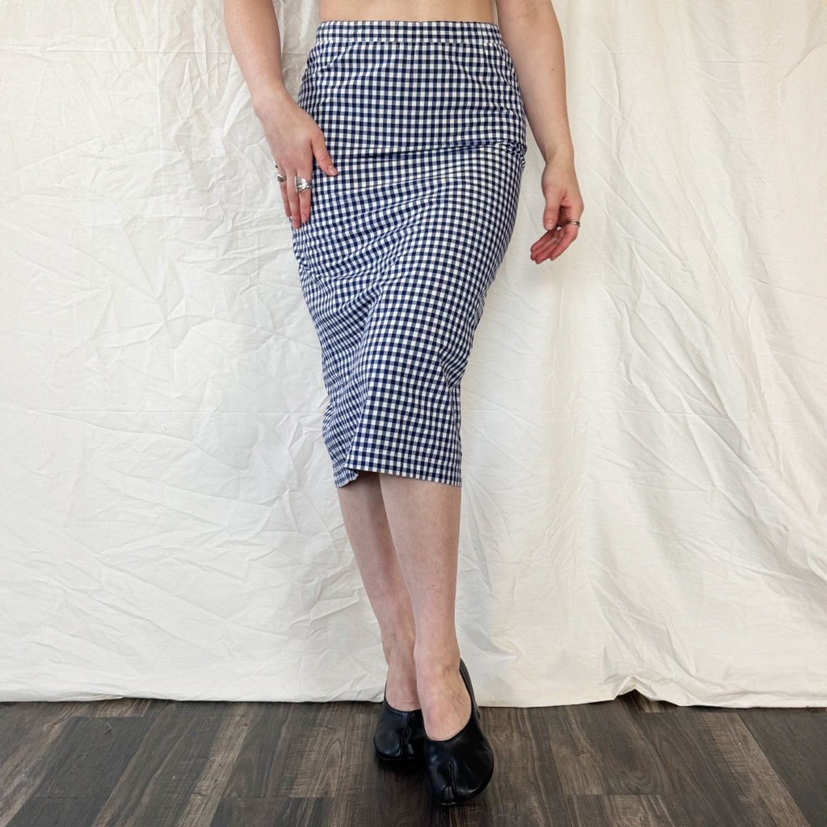 Comme des Garcons Comme des Garcons Gingham Midi Skirt Size 24" / US 00 / IT 34 - 1 Thumbnail