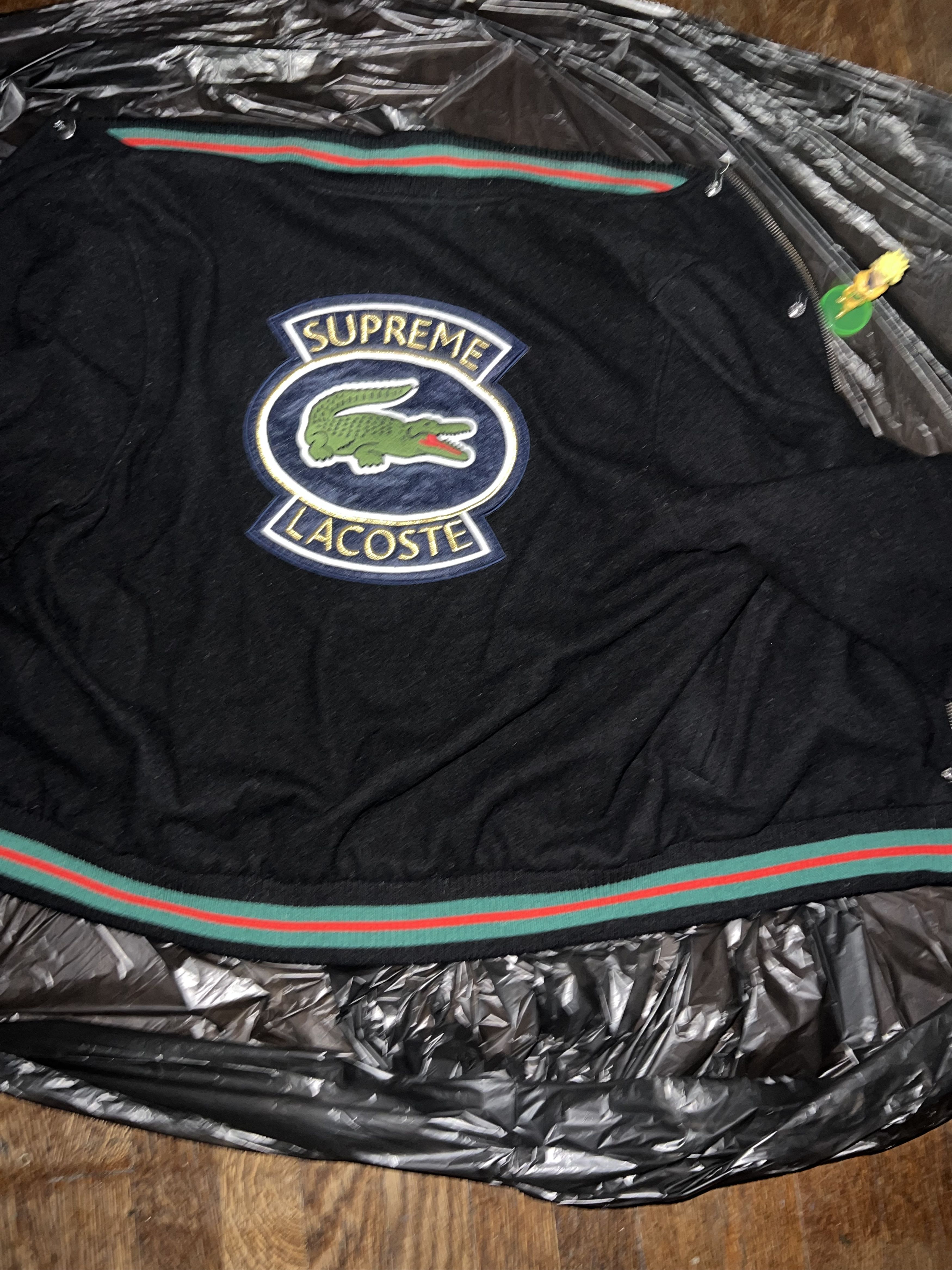 Lacoste × Supreme Supreme Lacoste Wool Varsity Jacket Size US M / EU 48-50 / 2 - 2 Thumbnail
