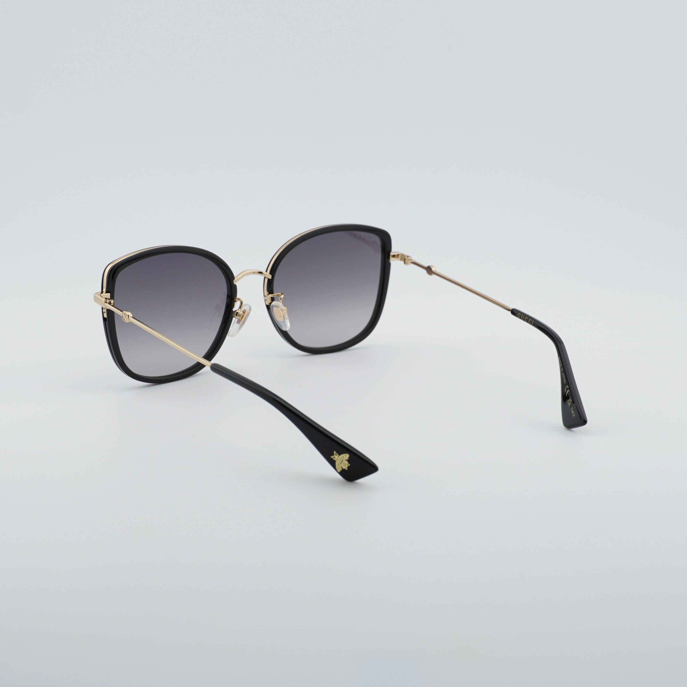 Gucci Gucci GG0606SK 001 Sunglasses Black/Gold Square Frame Size ONE SIZE - 10 Thumbnail