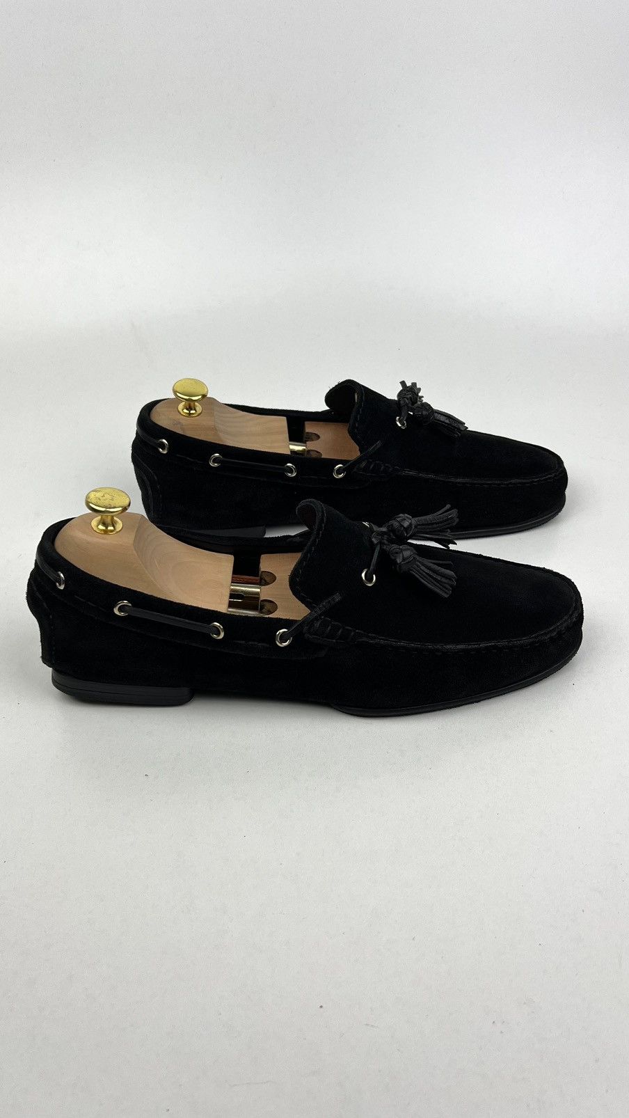 Tom Ford TOM FORD Loafers Black Suede Shoes Tassel Size US 12 / EU 45 - 7 Thumbnail
