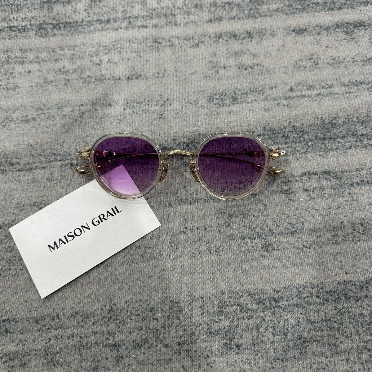 Chrome Hearts CHROME HEARTS SEX T-9 CRYSTAL - GOLD PLATED SUNGLASSES Size ONE SIZE - 3 Thumbnail