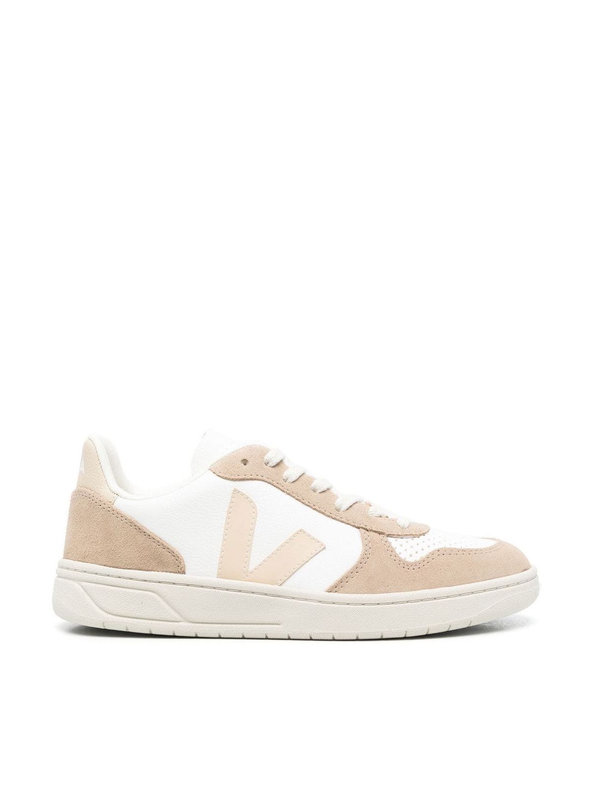 Veja V10 CHROMEFREE LEATHER SNEAKERS Size US 12 / EU 45 - 1 Thumbnail