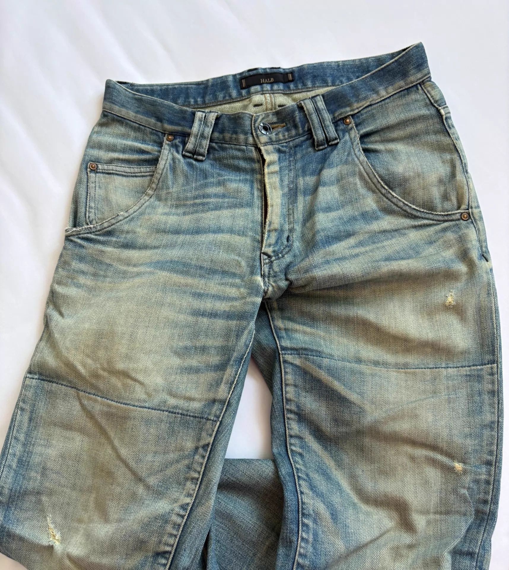 Habitat Halb Kiminori Morishita Vintage Wash Jeans 78/107 Size US 32 / EU 48 - 7 Thumbnail