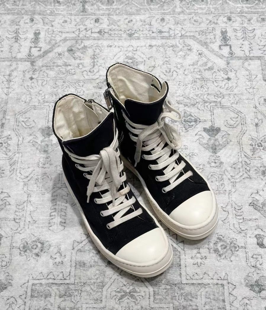 Rick Owens Drkshdw Rick Owens DRKSHDW Canvas High-Top Size US 6.5 / IT 36.5 - 1 Thumbnail