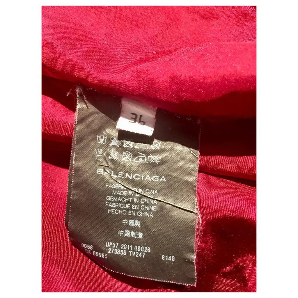 Balenciaga Burgundy red silk dress Size XS / US 0-2 / IT 36-38 - 6 Thumbnail