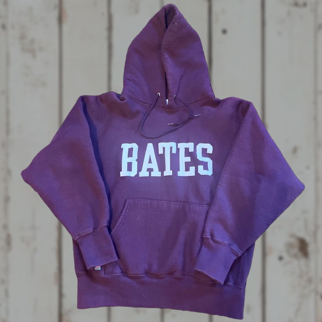 Vintage VINTAGE Bates College Maine Cotton Exchange Thick Hoodie Sweatshirt S Hooded Pullover Unisex Adults Red 90s College Theme Mens Womens Size US S / EU 44-46 / 1 - 1 Thumbnail