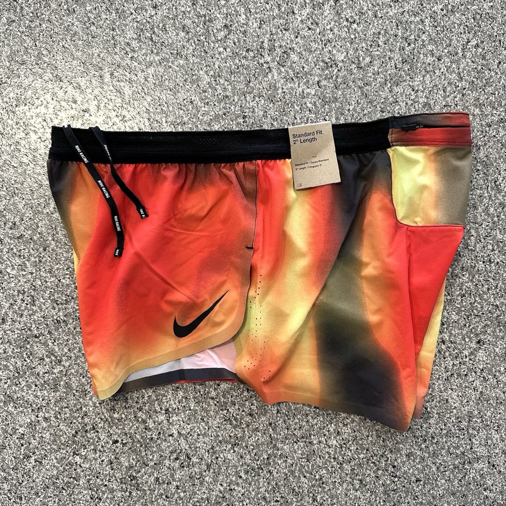 Nike Nike Aeroswift Elite ADV 2” Running Shorts Mens L Orange Lined Athletic 2in inseam 736 Size US 33 - 2 Thumbnail