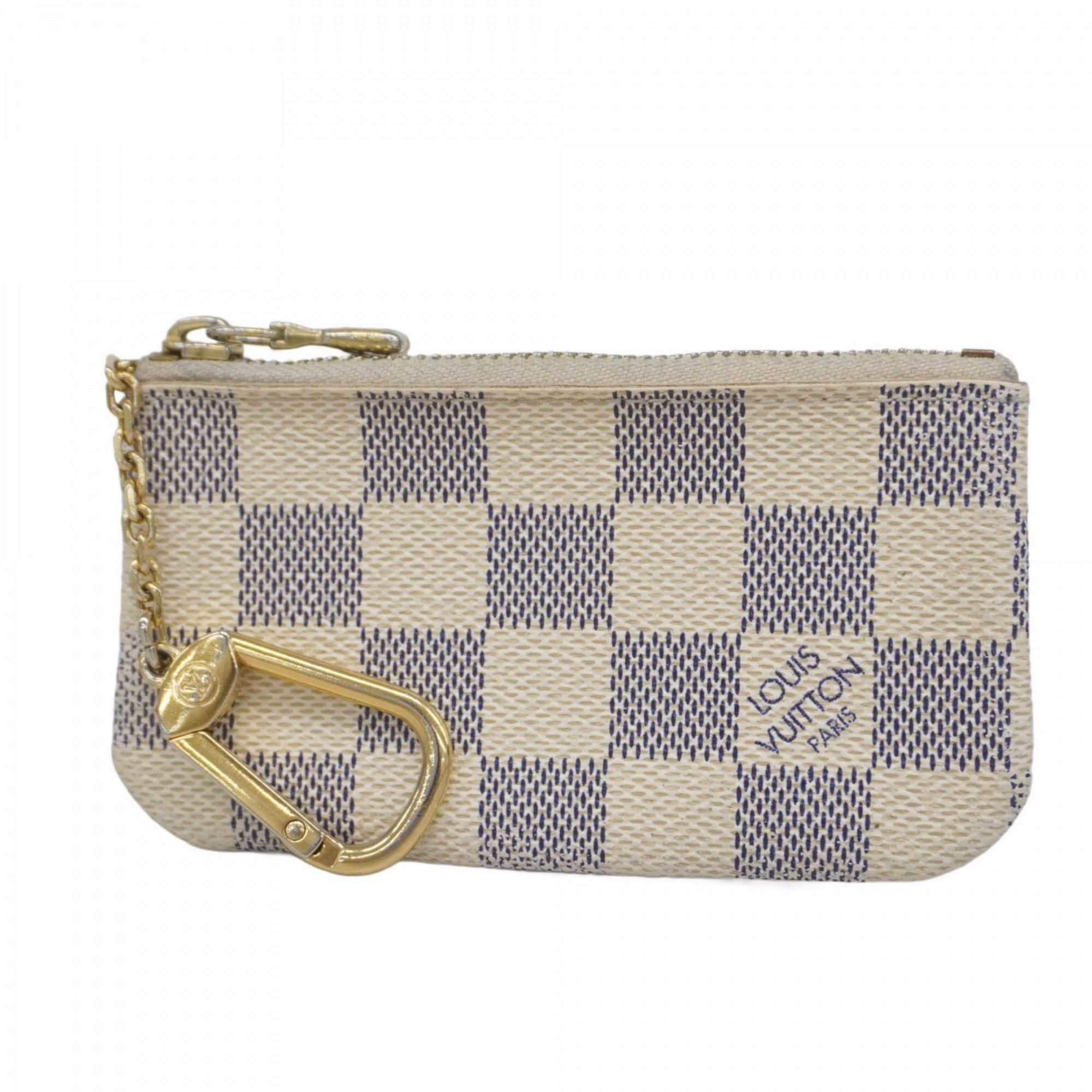 Louis Vuitton Damier Azur Pochette Cle Wallet/Coin Case N62659