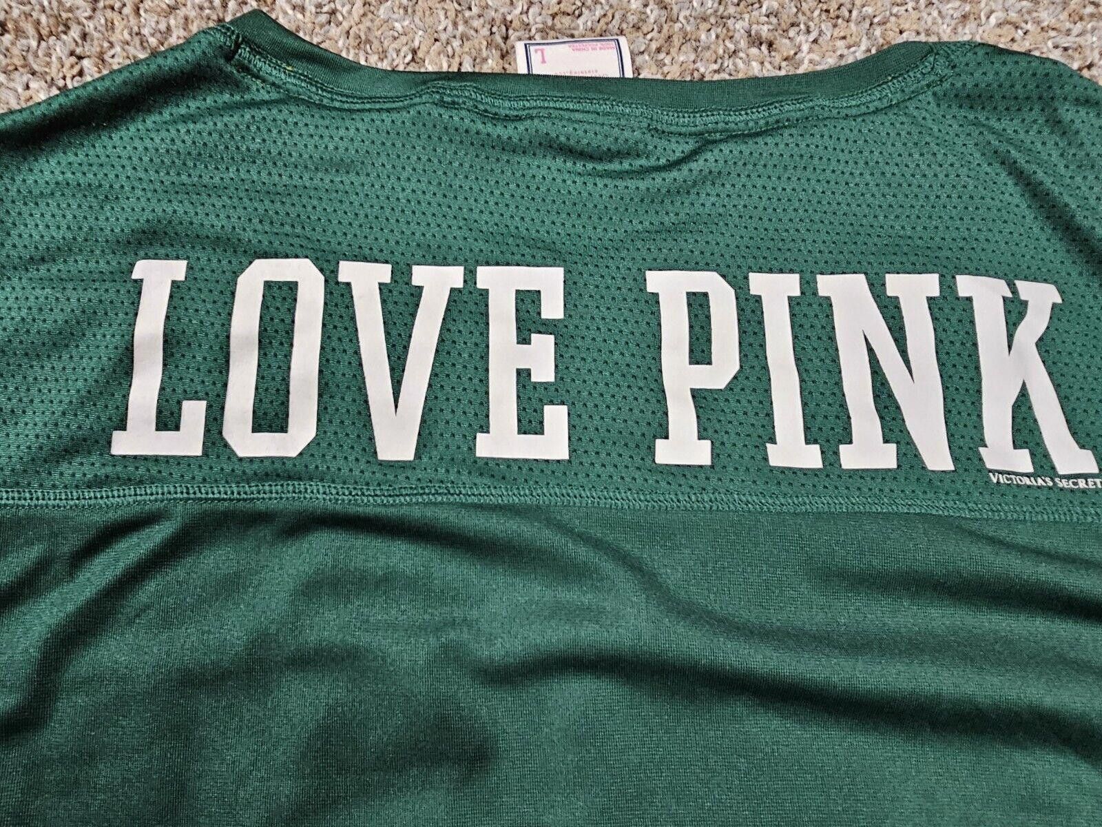 Designer Victoria’s Secret Pink Fifth & Ocean Green Packers Jersey L Size ONE SIZE - 8 Thumbnail