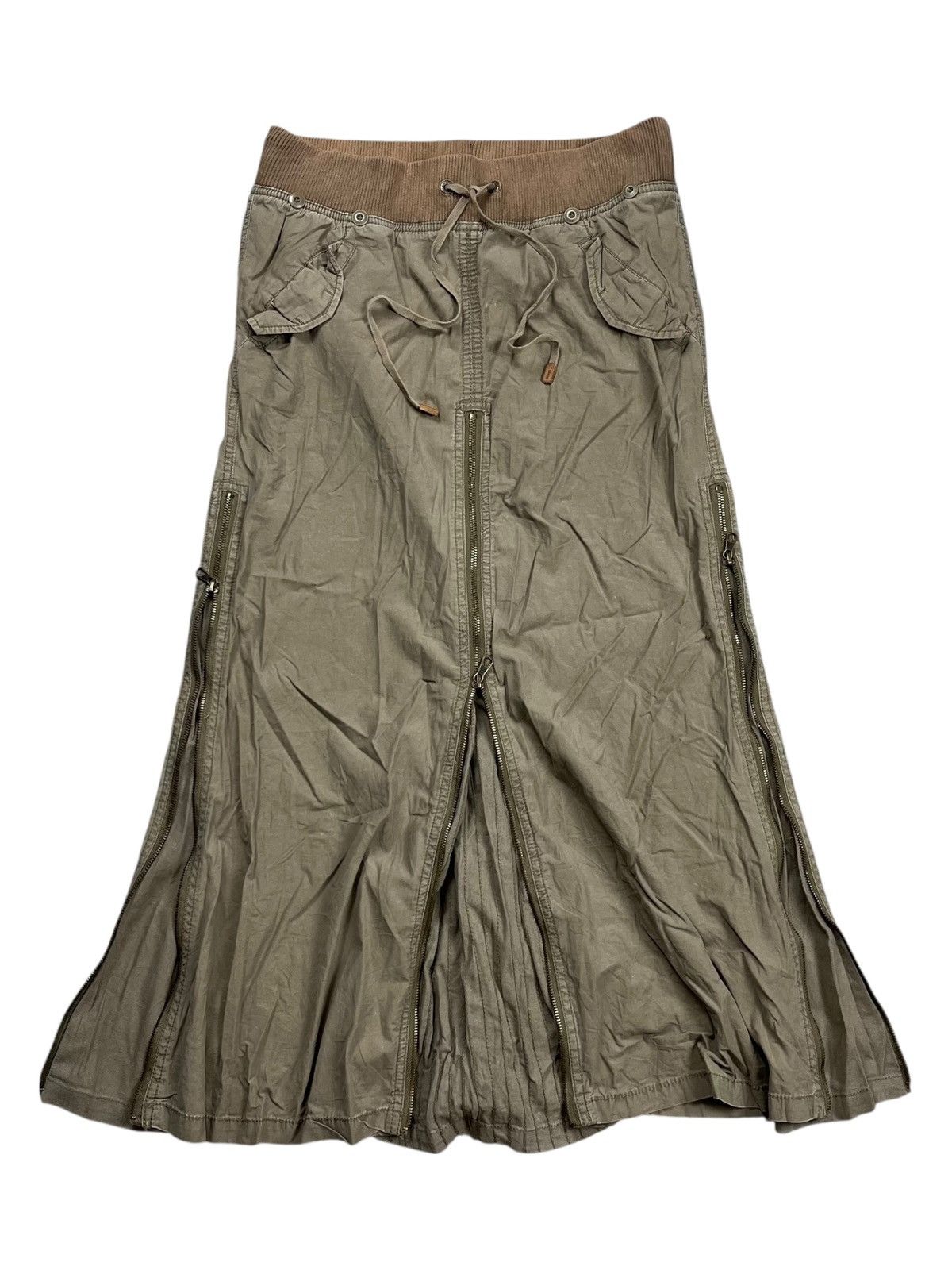 2000s GOA - Apocalypse Style Multizips Skirt