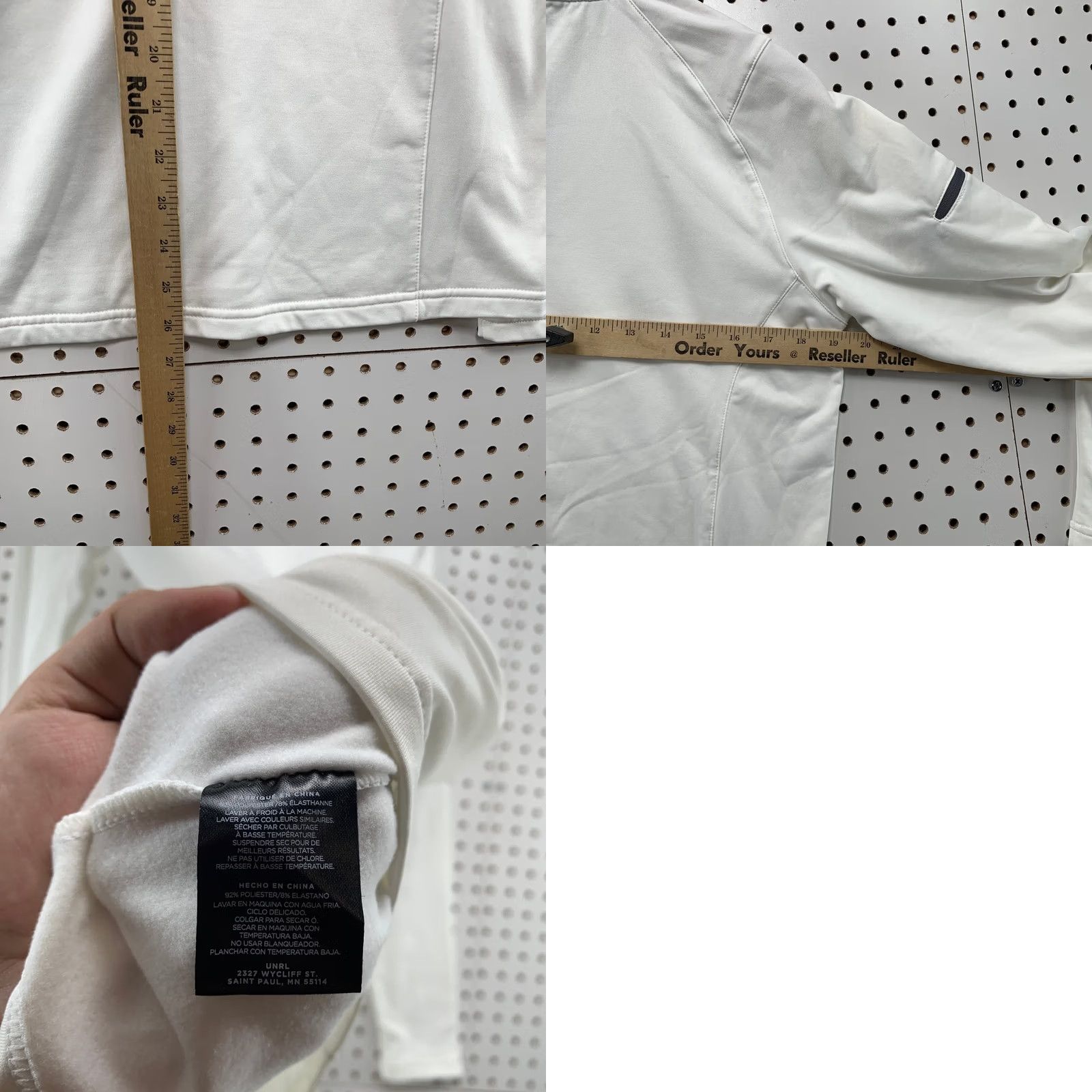 Vintage UNRL Bar Stool 1/4 Zip Pullover Mens M White Long Sleeve Embroidered Size US M / EU 48-50 / 2 - 9 Thumbnail