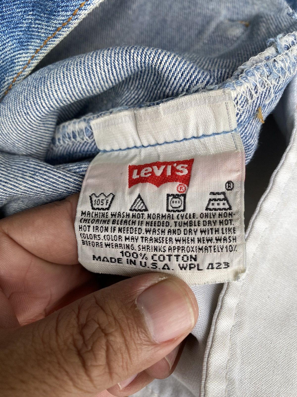 Levi's Vintage 90’s Levi's 501 X Lovers Rock Distressed Denim Size US 34 / EU 50 - 10 Thumbnail