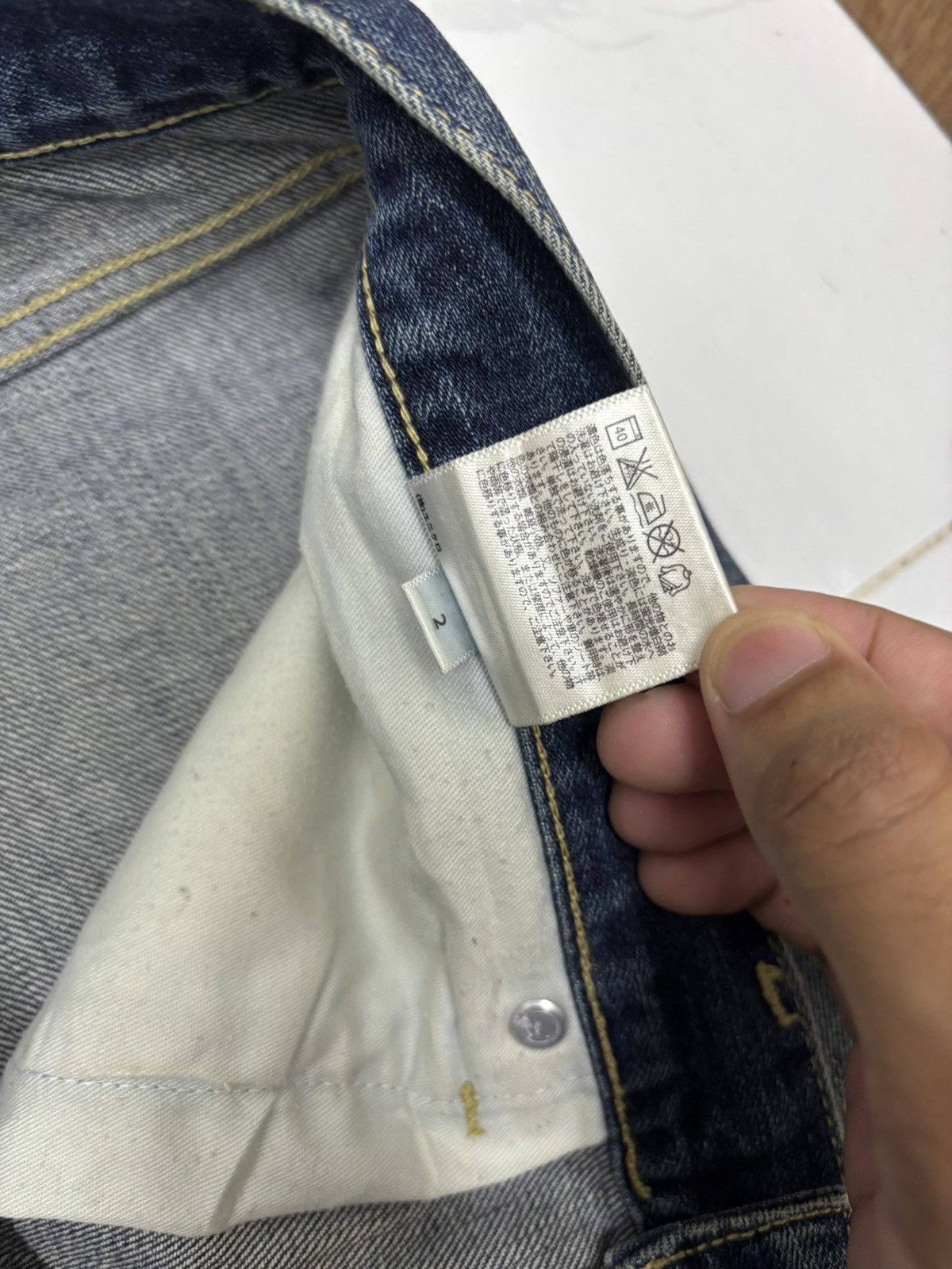 Japanese Brand × Undercover × Uniqlo VINTAGE MUD RUSTY SELVEDGE JEANS UNIQLO UNDERCOVER STYLE Size US 34 / EU 50 - 12 Thumbnail