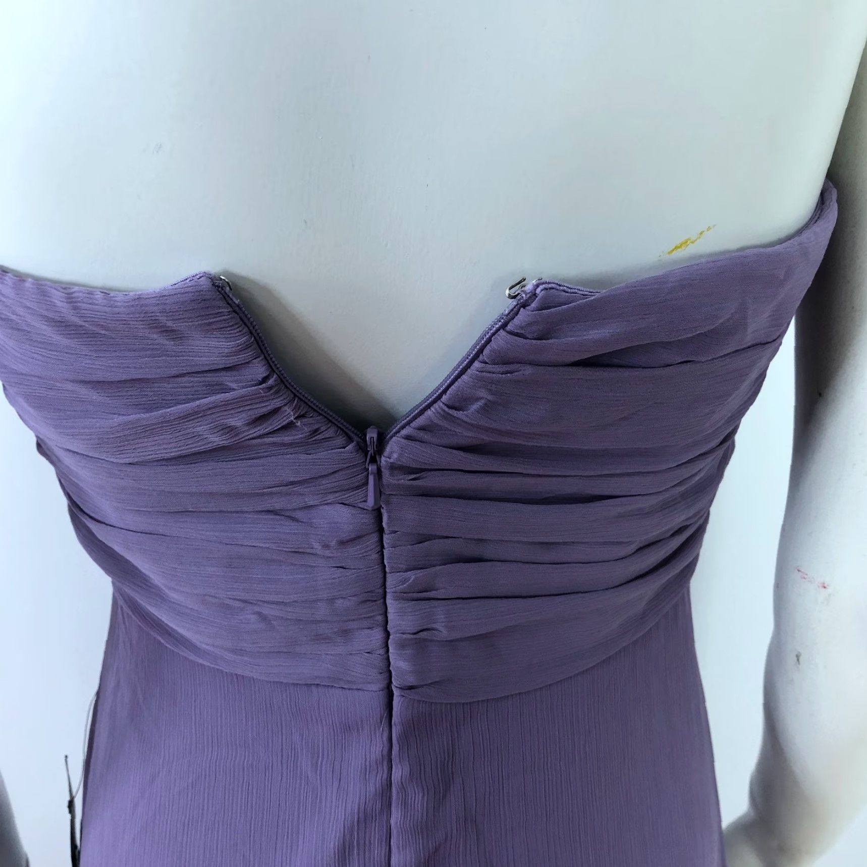 Lulus Lulus Maxi Dress Purple Strapless Cocktail Prom Women's MINT Small Sleeveless Sleeveless Zip Sweetheart Long Solid Size S / US 4 / IT 40 - 5 Thumbnail