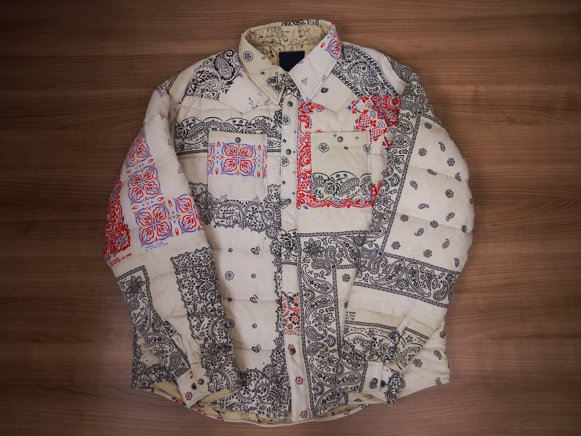 Visvim visvim kerchief down jacket white bandana Size US M / EU 48-50 / 2 - 1 Thumbnail
