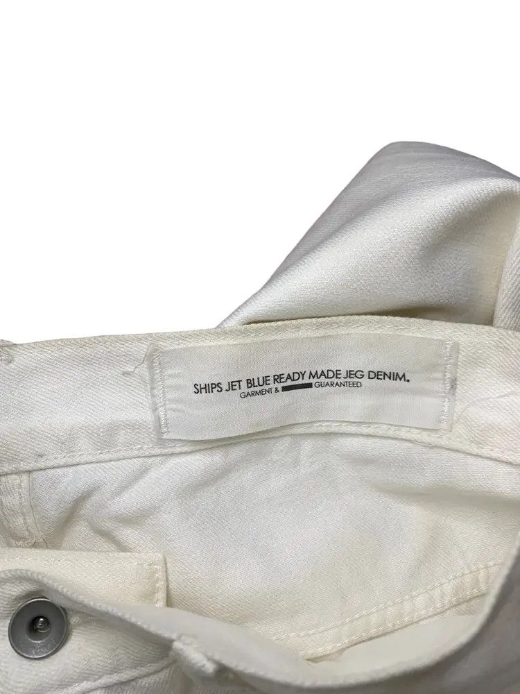 SHIPS Ships Jet Blue distressed withe denim jeans Size US 31 - 11 Thumbnail