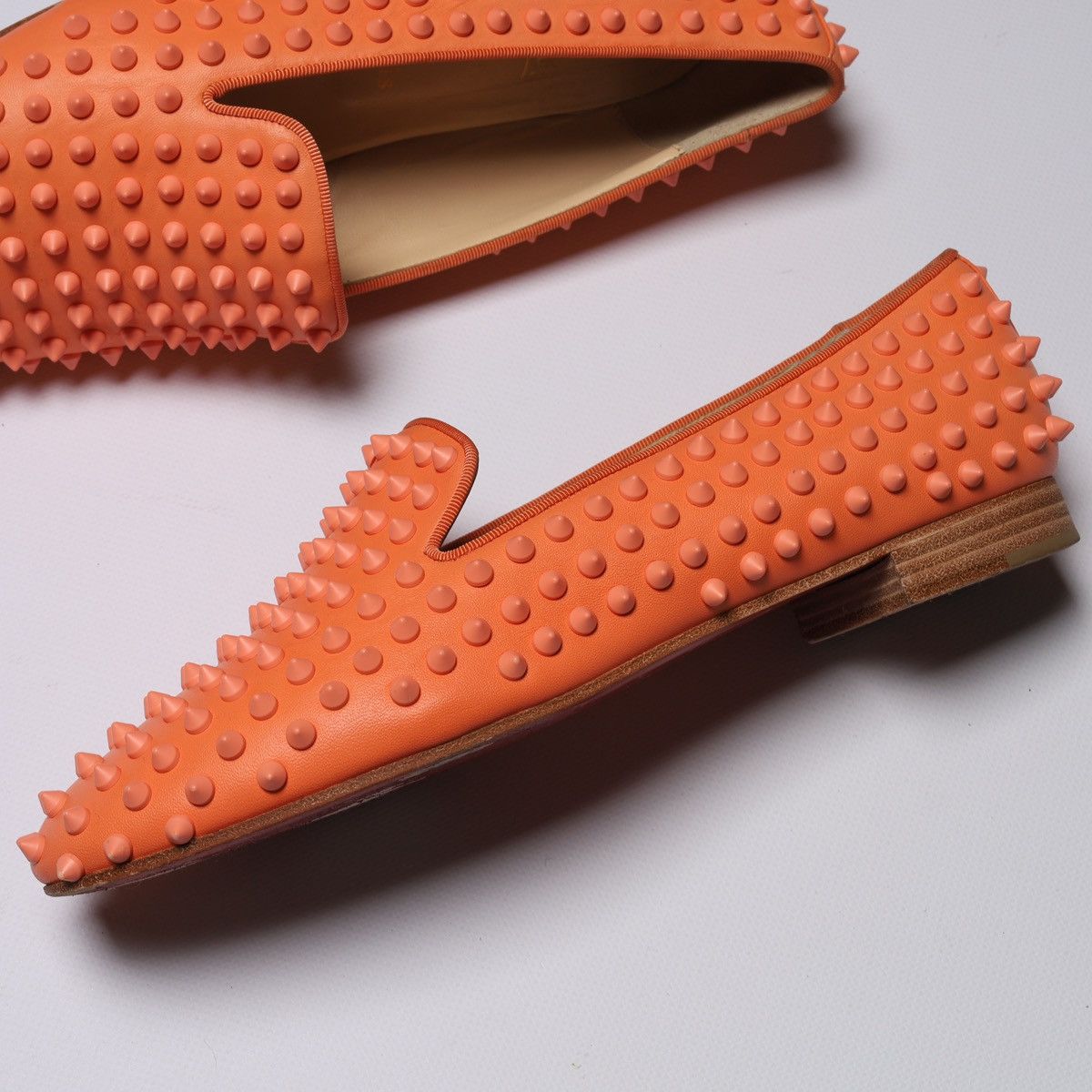 Christian Louboutin Christian Louboutin Spike Patent Loafers Shoes Size US 8 / EU 41 - 13 Thumbnail