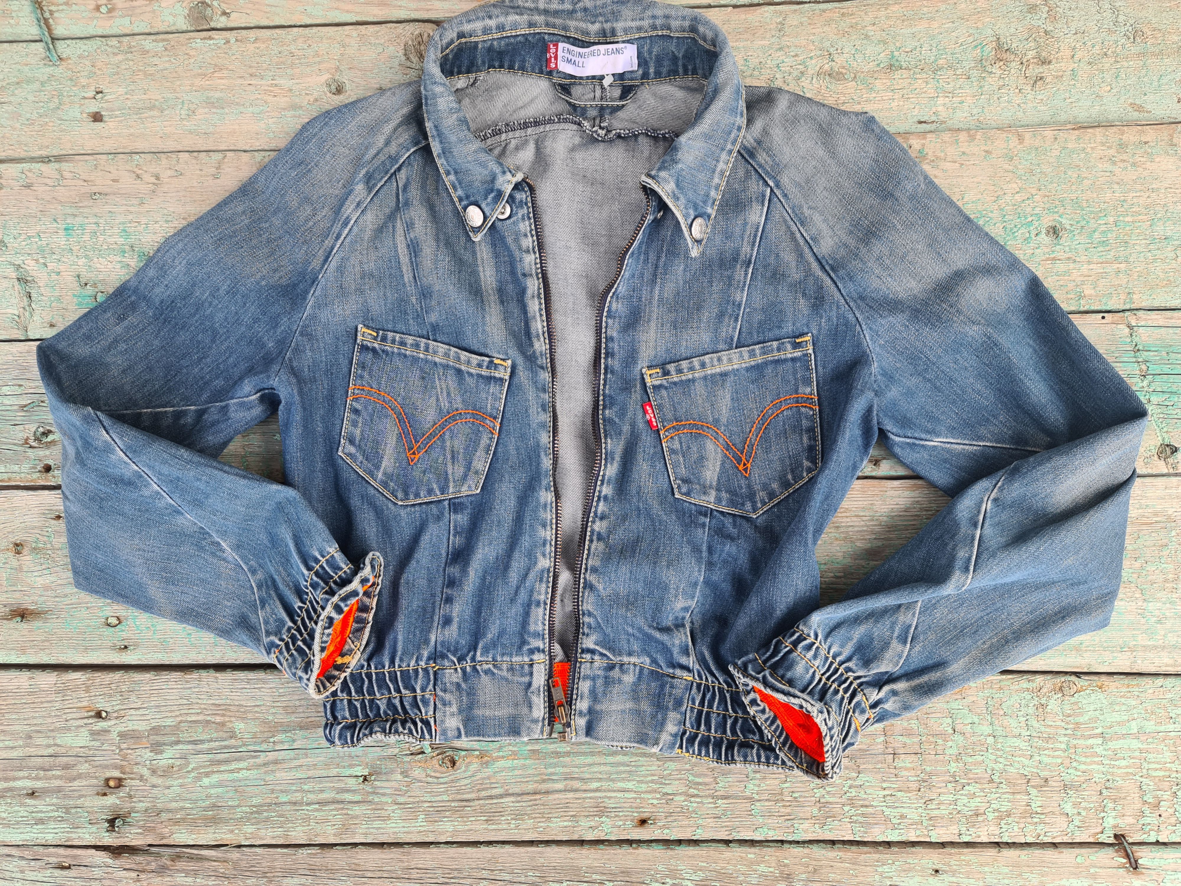 Levi's Vintage Levi’s Engineered Jeans Denim Jacket Girls Size S / US 4 / IT 40 - 11 Thumbnail