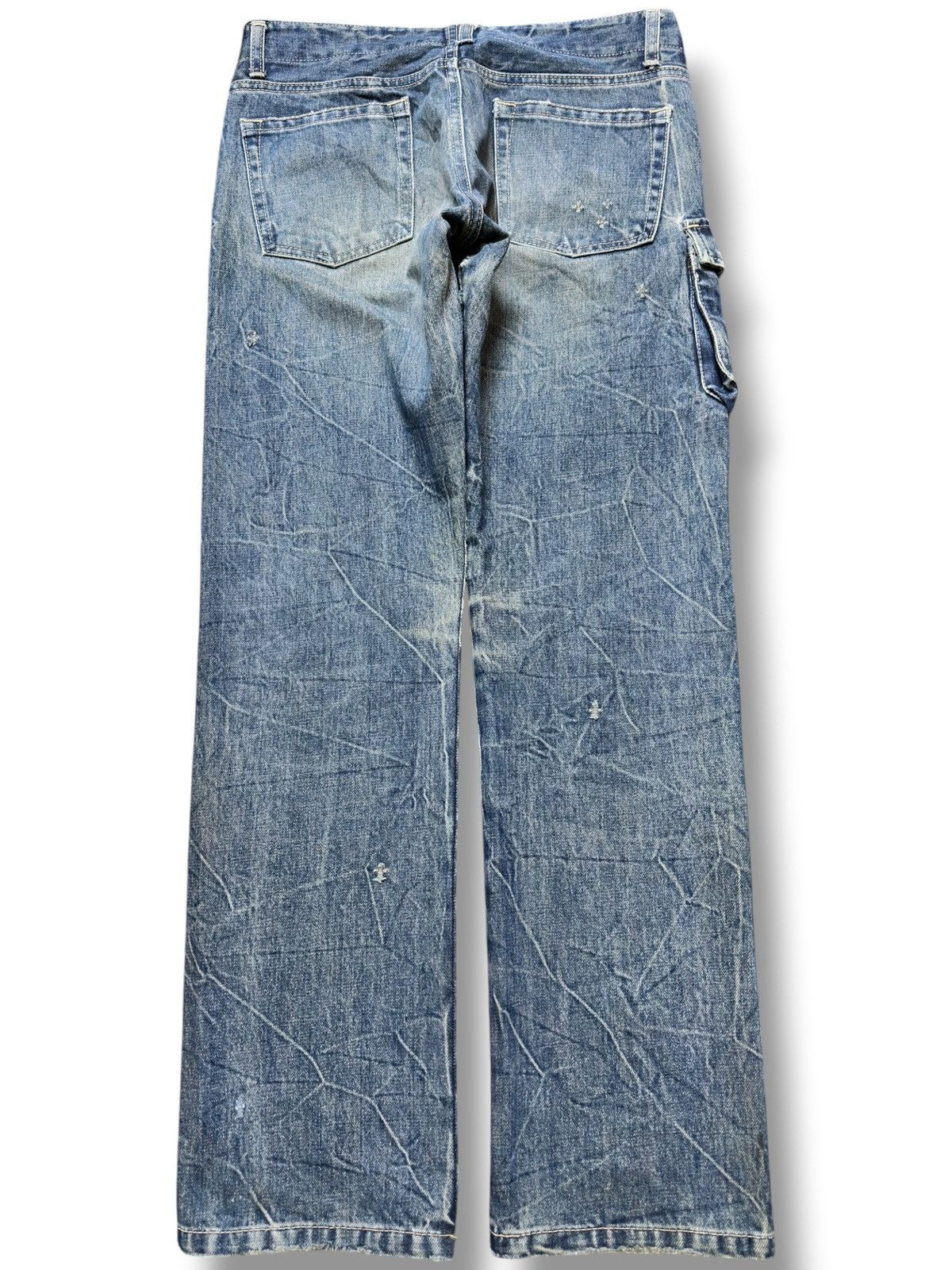 Japan Blue Vintage Blue Mudwash Cargo Tactical Thunderwash Denim Size US 30 / EU 46 - 4 Thumbnail