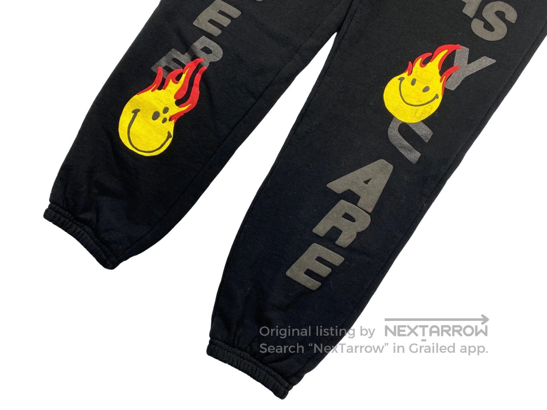 READYMADE Ready Made size L Relief Foaming Print Flame Sweatpants Size US 27 - 4 Thumbnail
