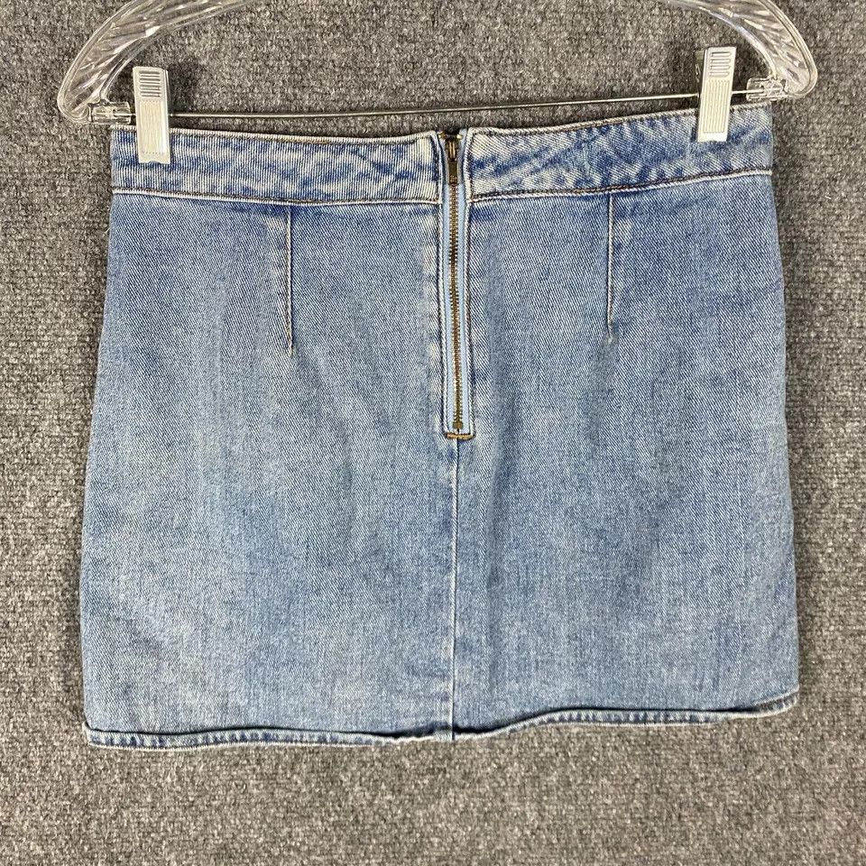 Pacsun Pacsun Skirt Women's 26 Denim Mini 100% Cotton Zipper Fly Size 26" / US 2 / IT 38 - 4 Thumbnail
