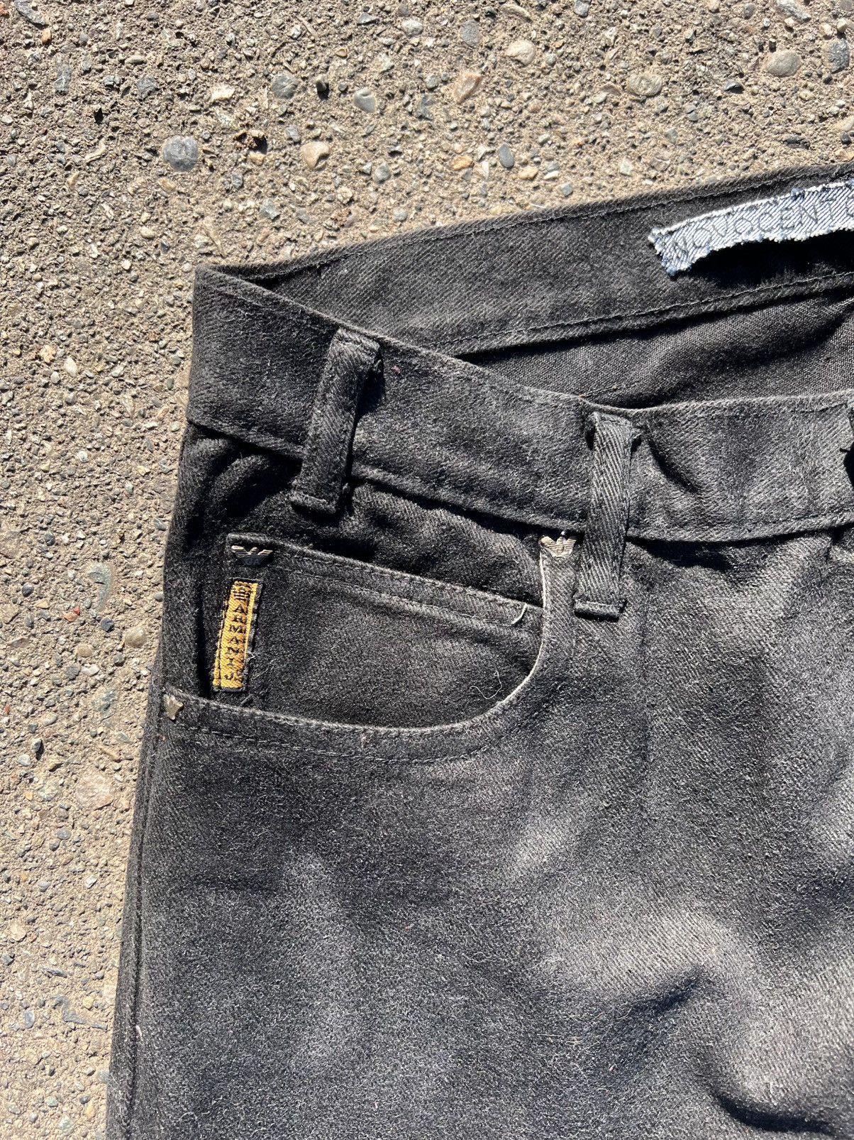 Vintage NovocentoNovantanove “rmani” flared heavy waxed jeans Size US 34 / EU 50 - 4 Thumbnail