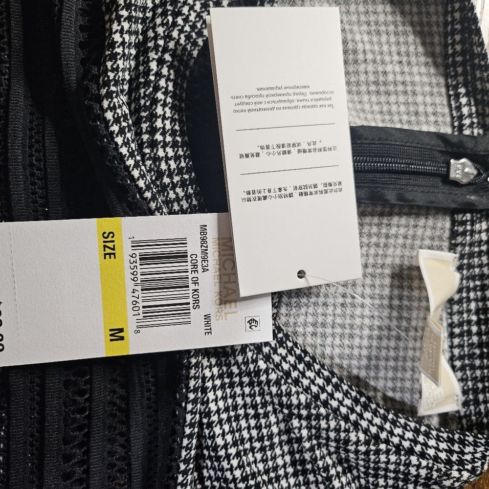 Michael Kors Michael Kors Houndstooth Short Sleeve Mesh Panel See Thru M Size M / US 6-8 / IT 42-44 - 6 Thumbnail