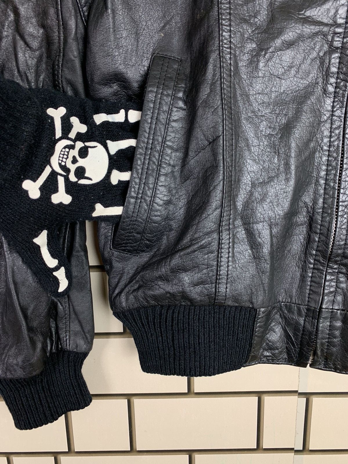 Japanese Brand Vintage Japanese Brand Leather Bomber Jacket Size US M / EU 48-50 / 2 - 6 Thumbnail