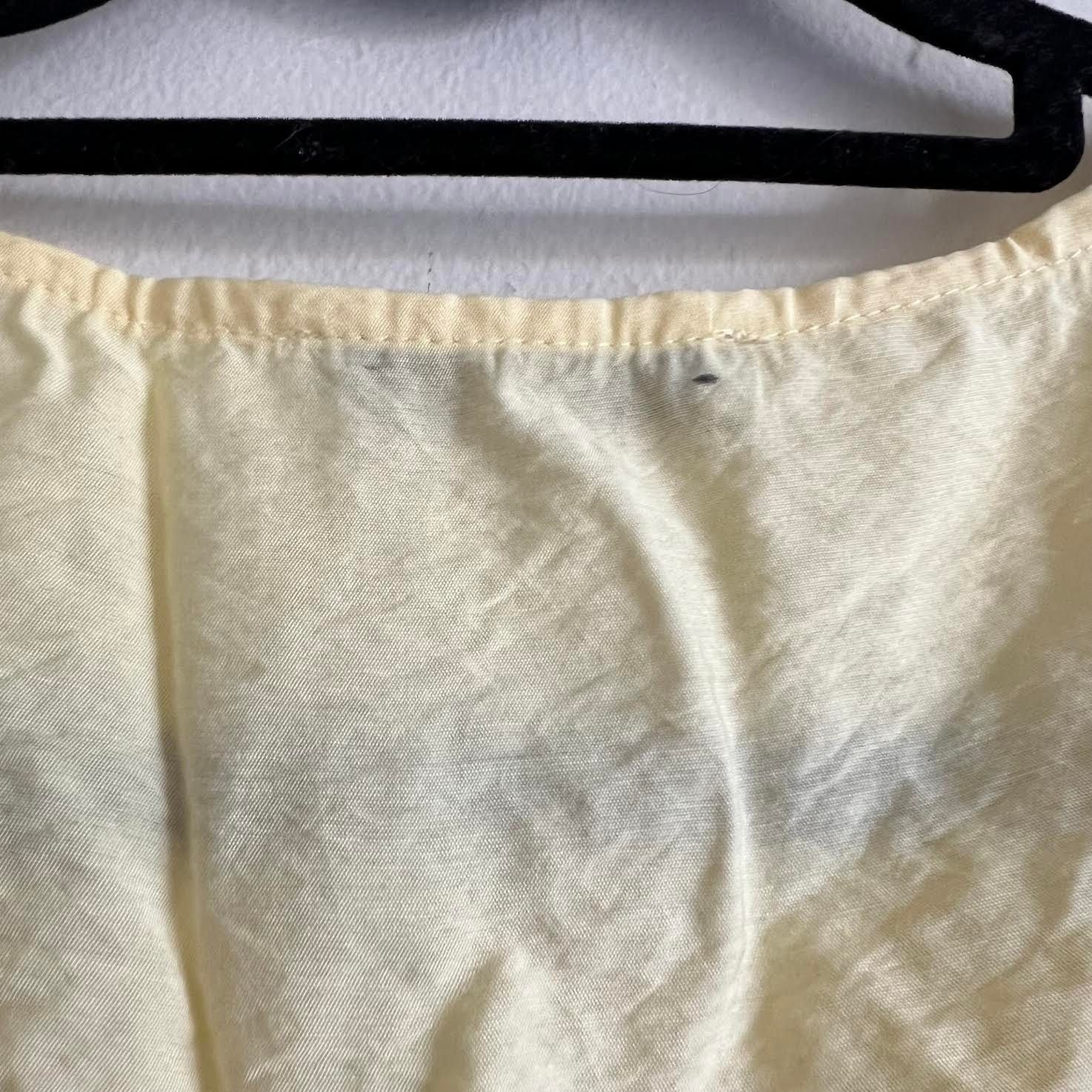 Madewell Madewell Ariana Midi viscose dress size 10 yellow v-neck Size L / US 10 / IT 46 - 8 Thumbnail